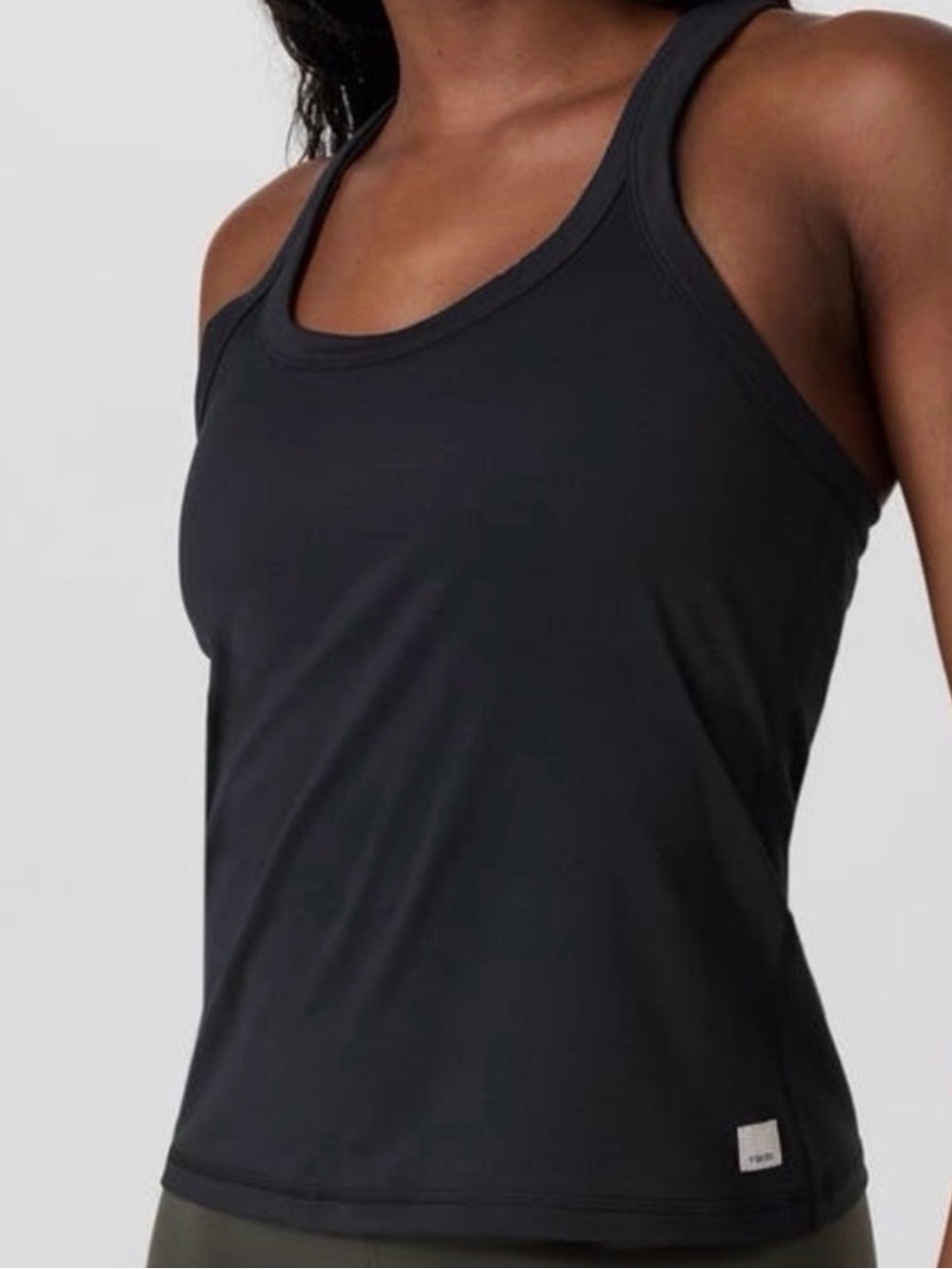 Vuori Black Performance Racerback Tank